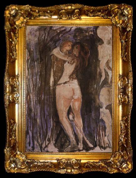 framed  Edvard Munch The Female and Death, ta009-2